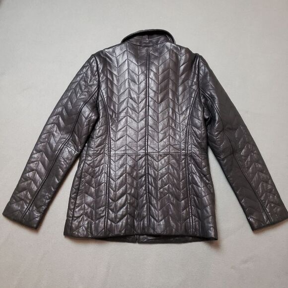 Lambskin Worthington Women's lamb skin leather jacket Size Medium - Picture 2 of 14